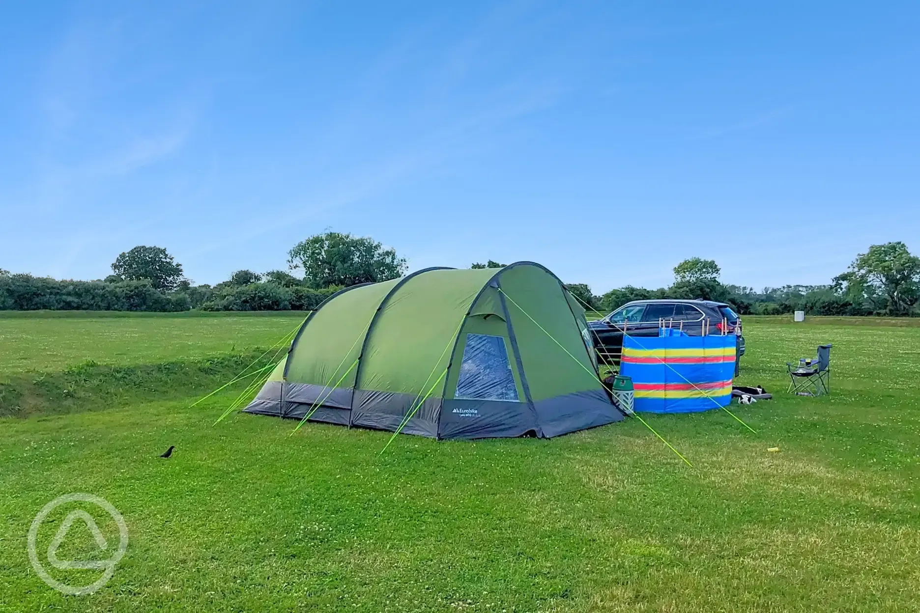 Non electric grass pitches for tents
