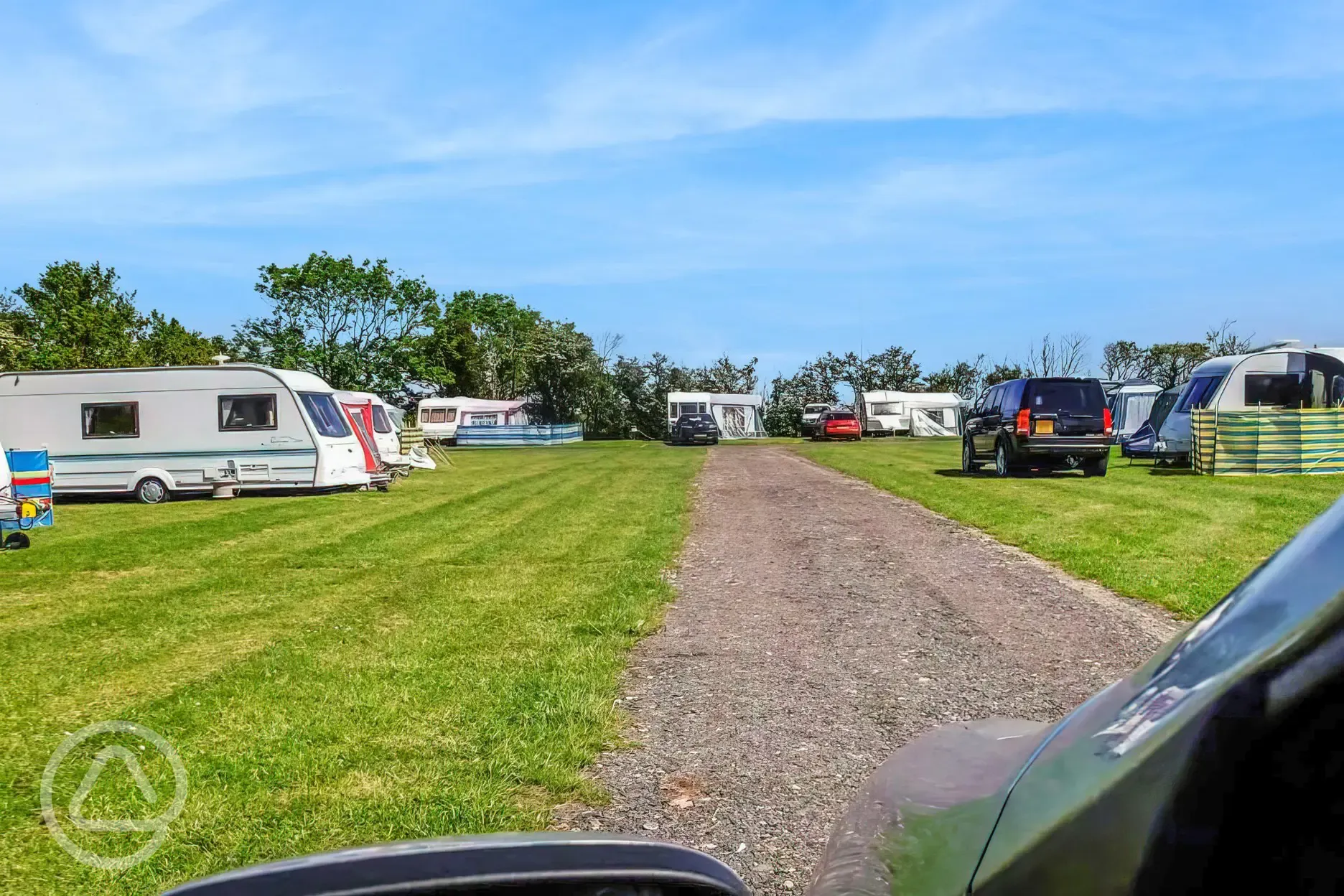 Electric Hardstanding and Grass Pitches with 16amp electric hook up