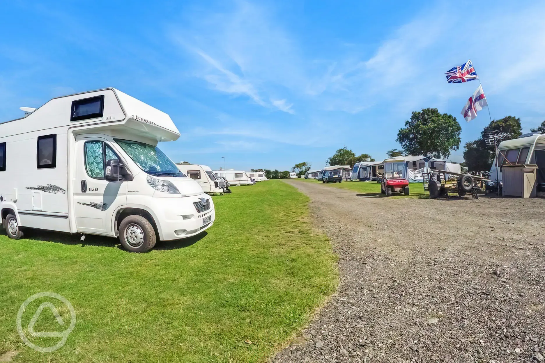 Electric Hardstanding and Grass Pitches