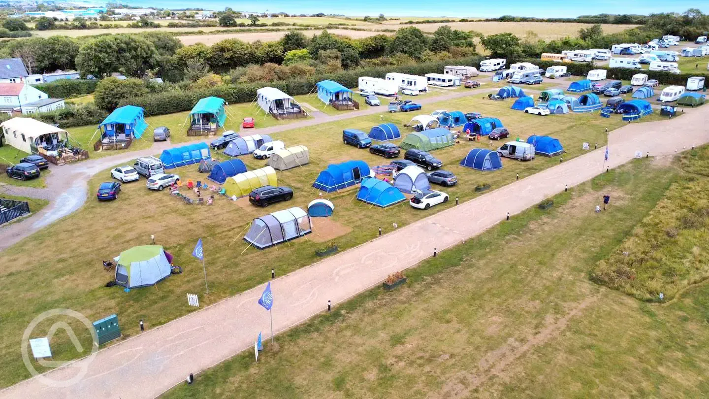 Non electric grass pitches for tents