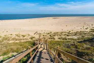 Step access to the beach directly from The Hollies Leisure Resort