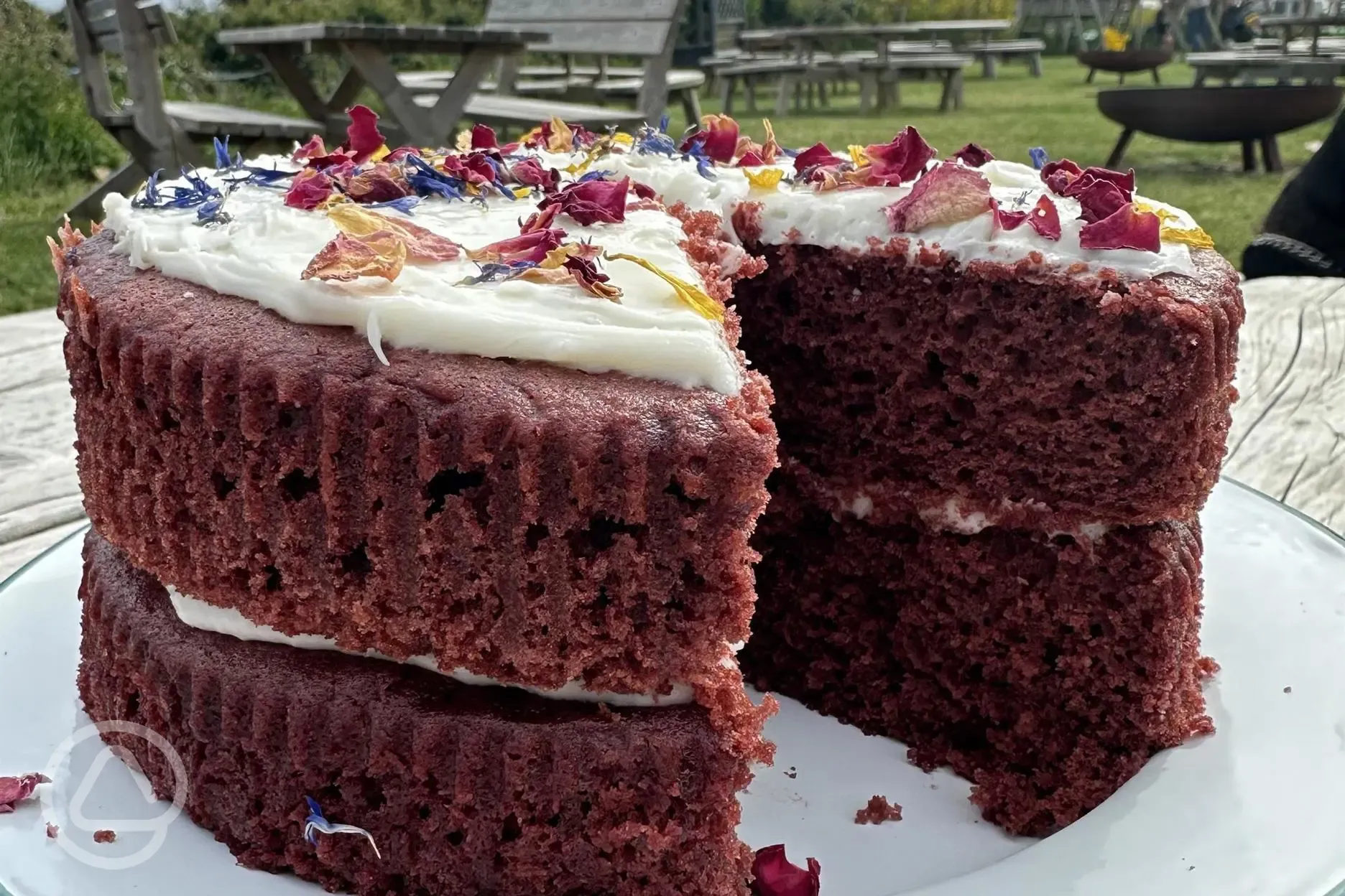 Cakes served at the cafe