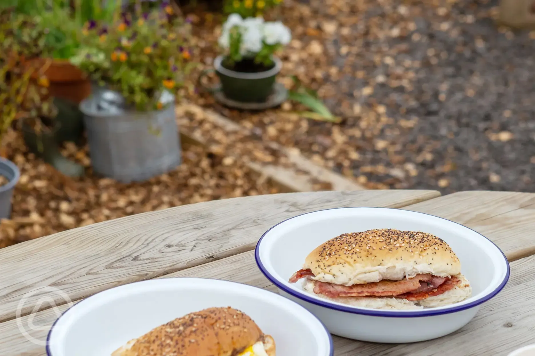 Breakfast rolls from the cafe