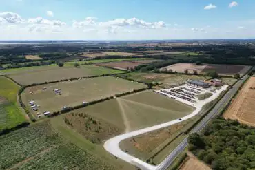 Aerial of the camping field