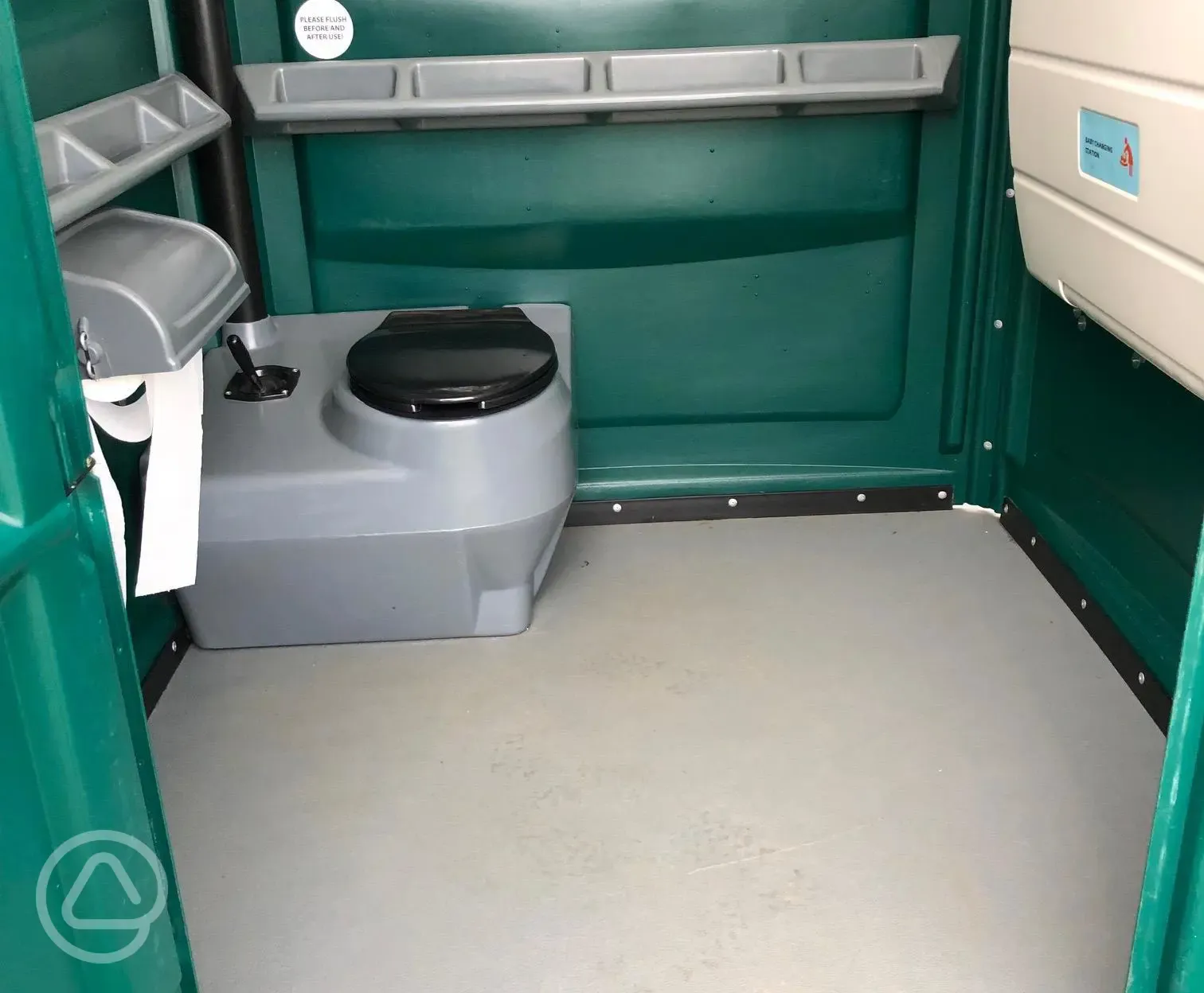 Unisex portable toilets
