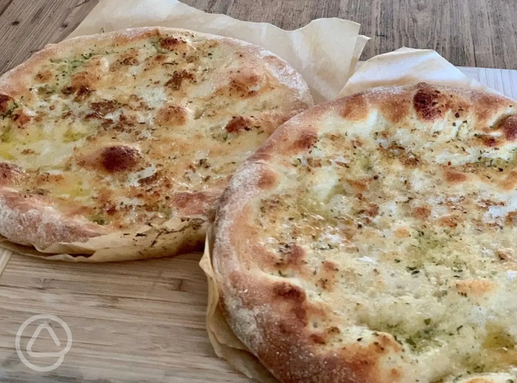 Garlic bread from William's Pizzeria and Coffee Shop