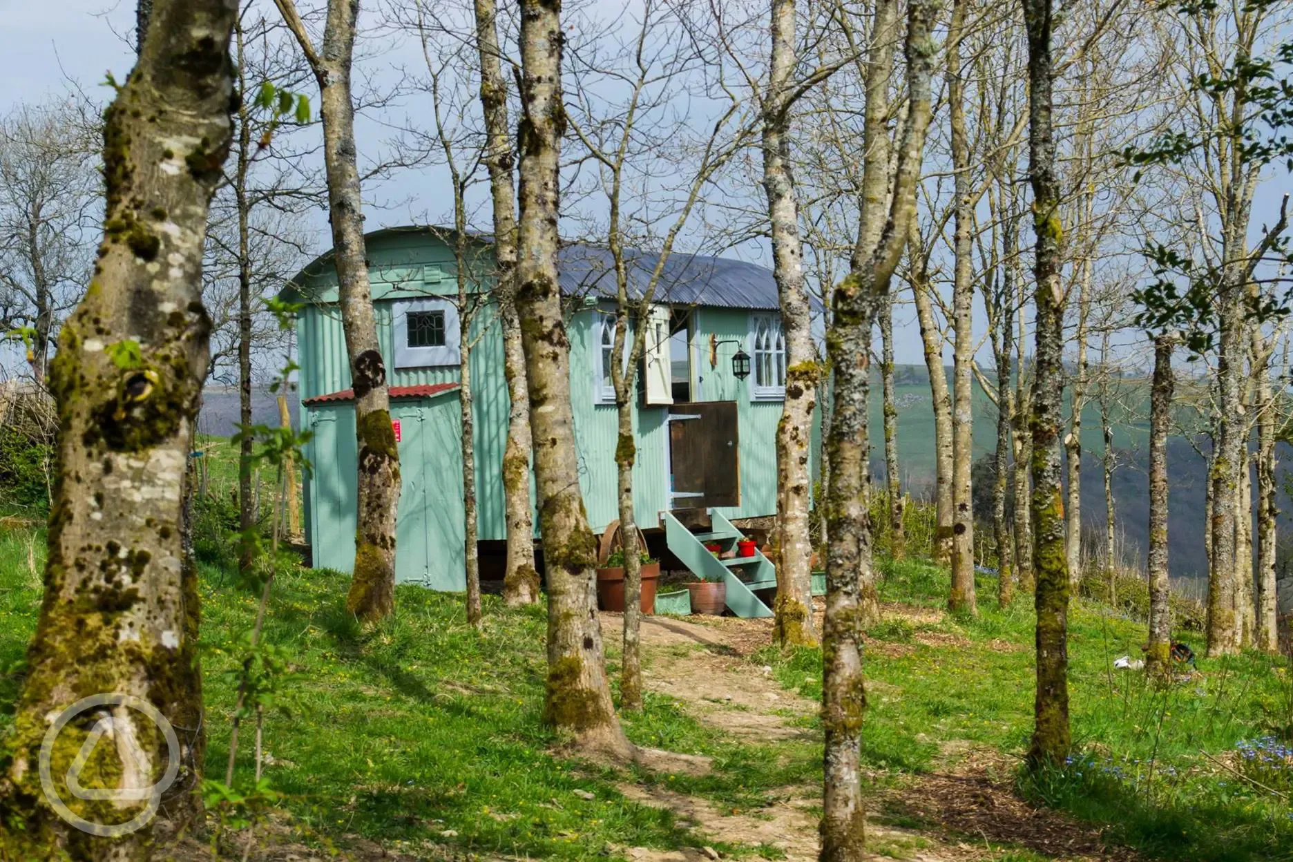 Nadine shepherd's hut interior 