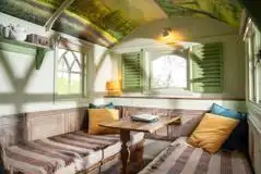 Nadine shepherd's hut interior 