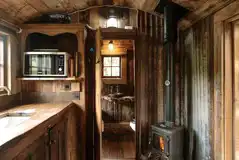 Cowboy shepherd's hut interior