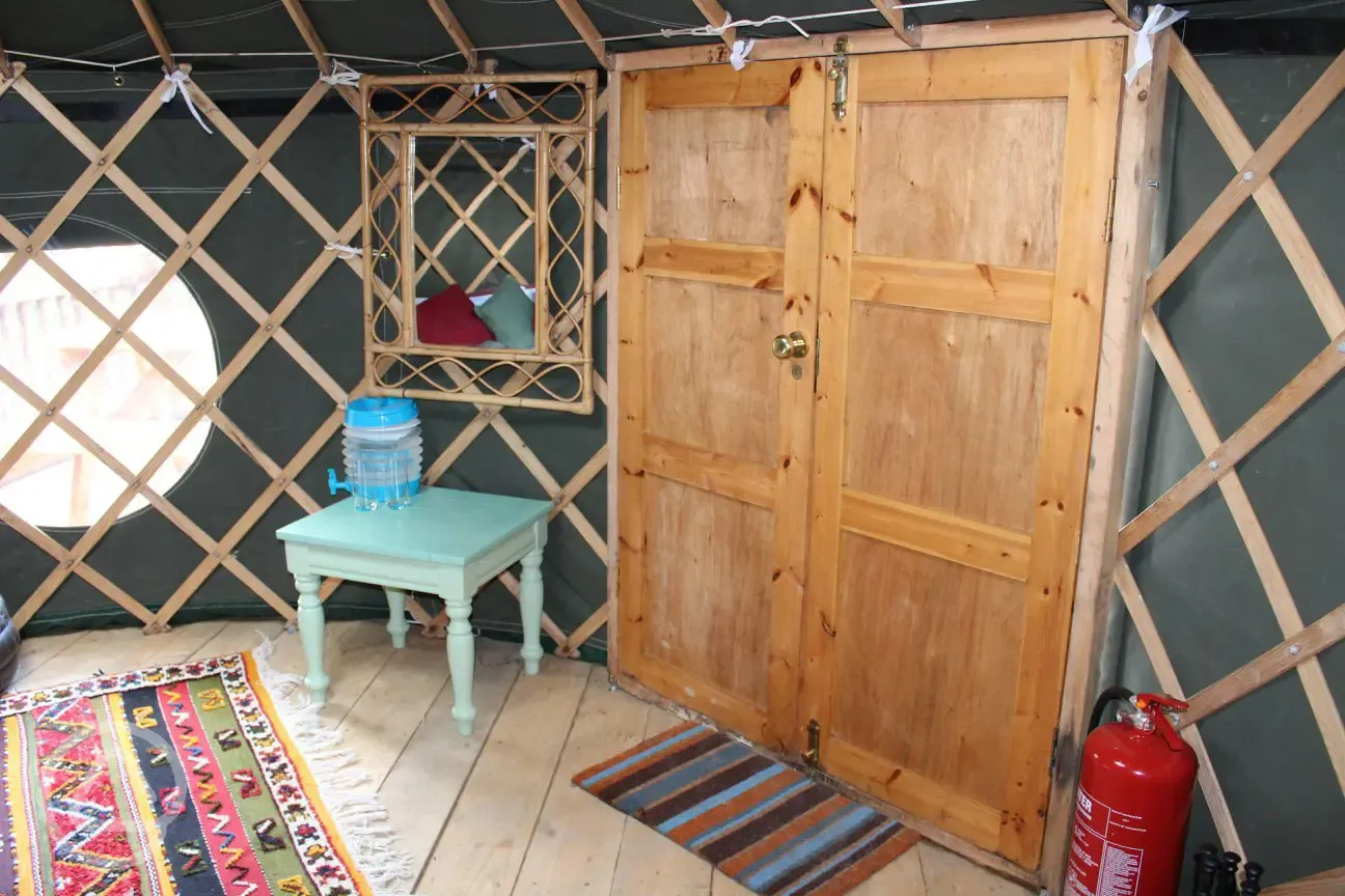 Yurt interior 