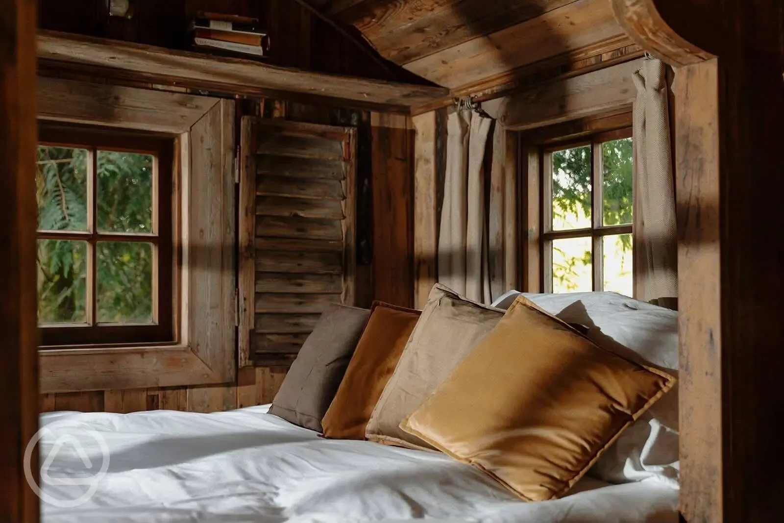 Cowboy shepherd's hut interior 