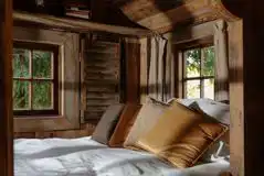 Cowboy shepherd's hut interior 