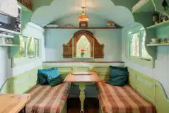Shanti shepherd's hut interior