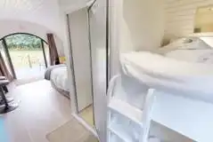 Ensuite glamping pod interior