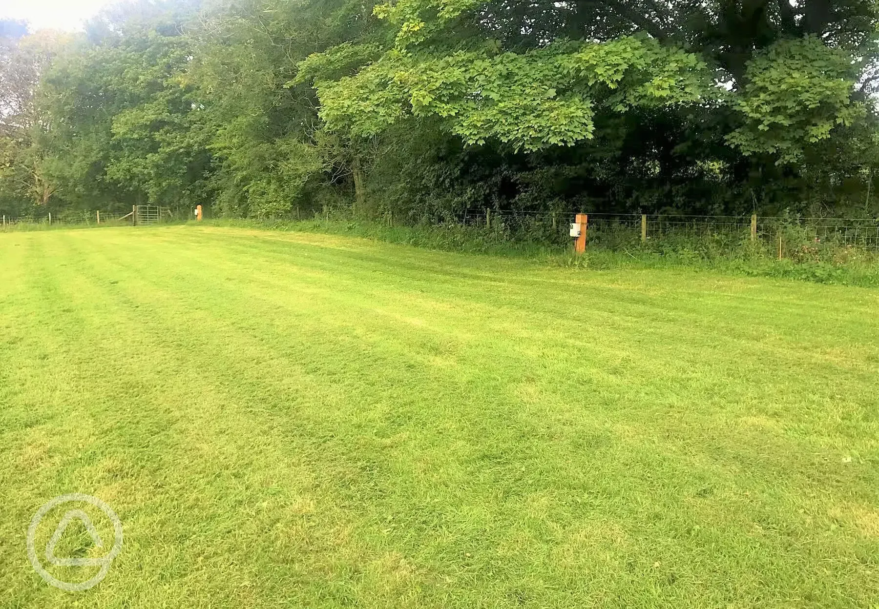 Grass pitches with electric hook up