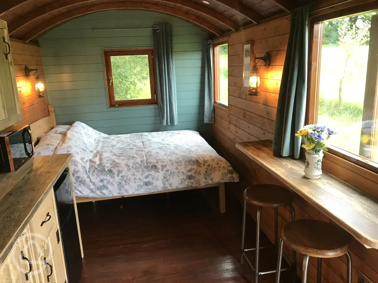 Shepherds hut interior