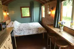 Shepherd's hut interior