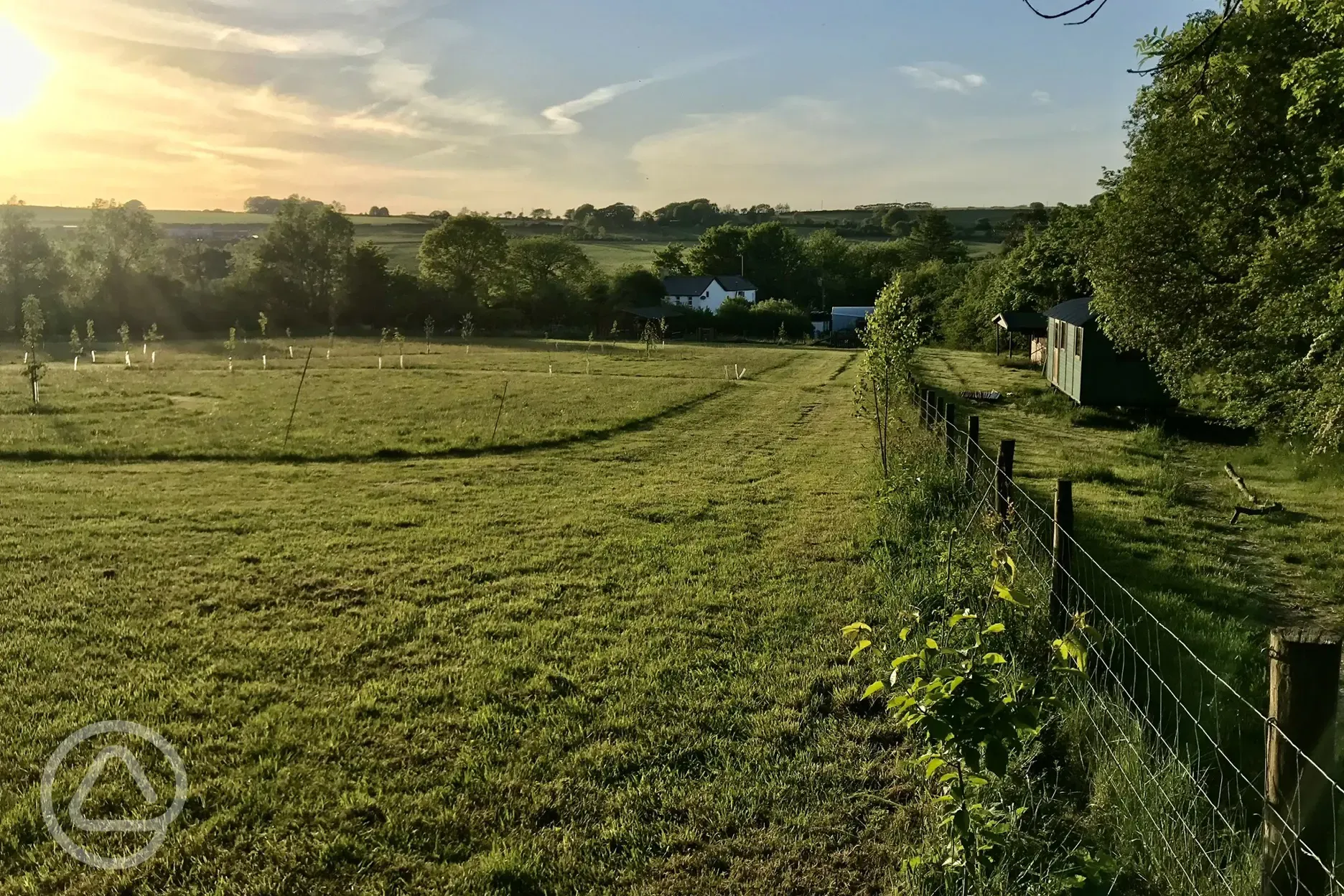 View from the grass pitches