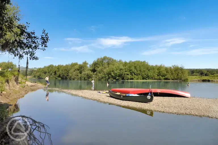 Direct access to the River Wye