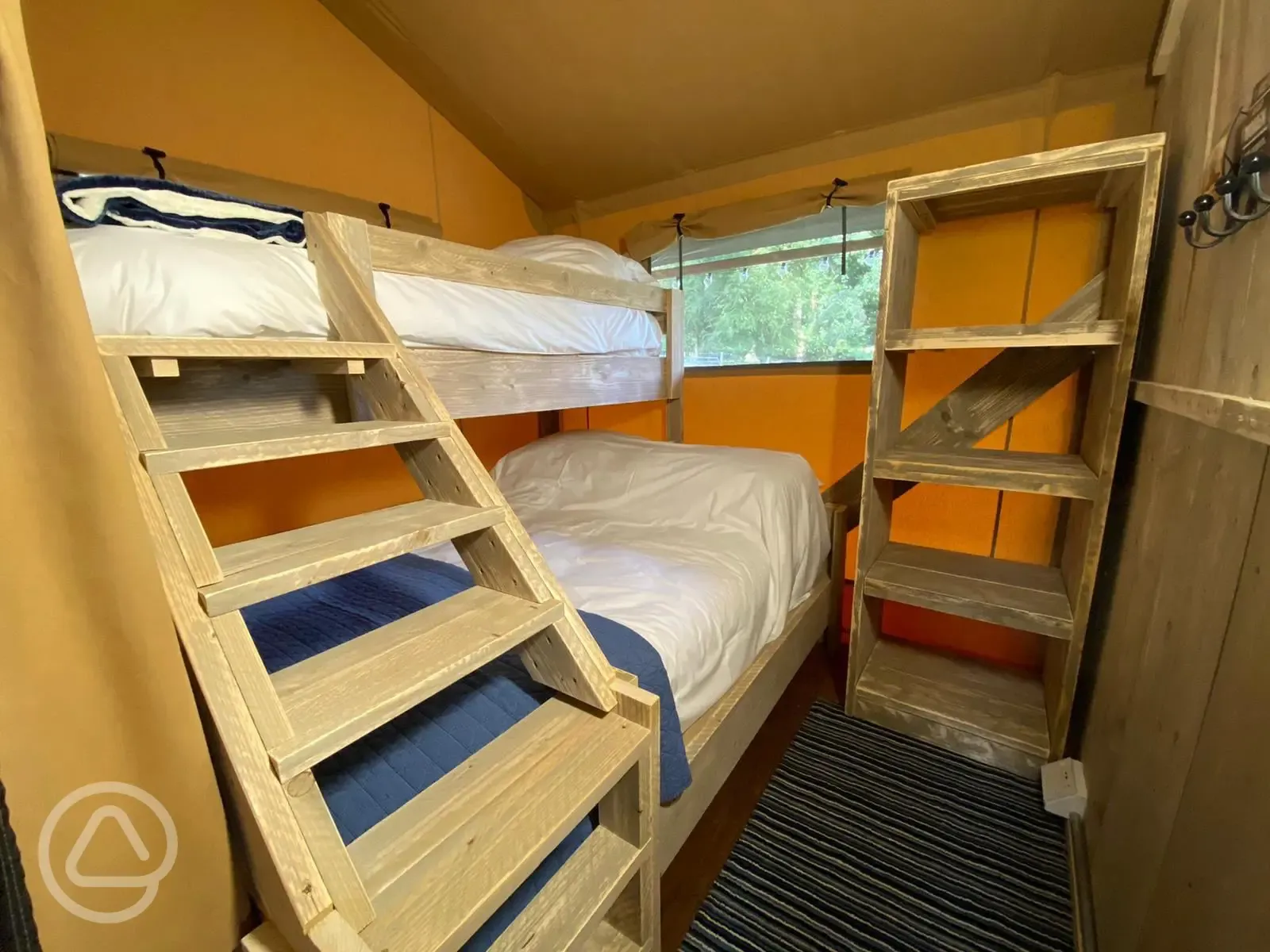 Safari tent bedroom