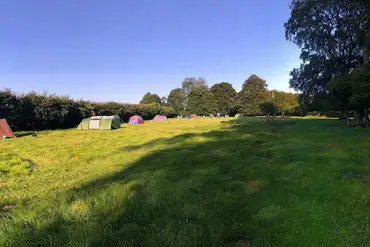 Non electric grass tent pitches