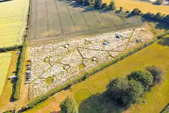 Non electric grass tent pitches