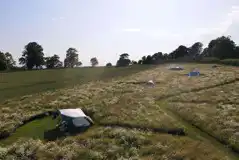 Non electric grass tent pitches
