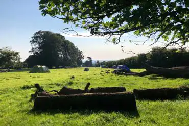 Non electric grass tent pitches