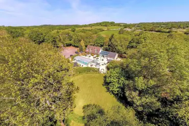 Aerial of Rivendell Park with a covered swimming pool