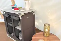 Airdome ready tent simple kitchen area