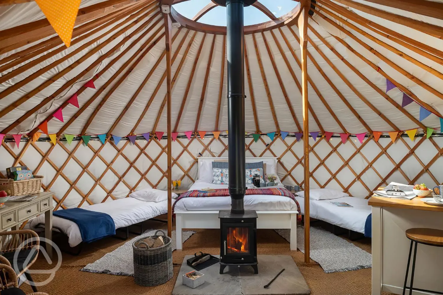 Yurt interior