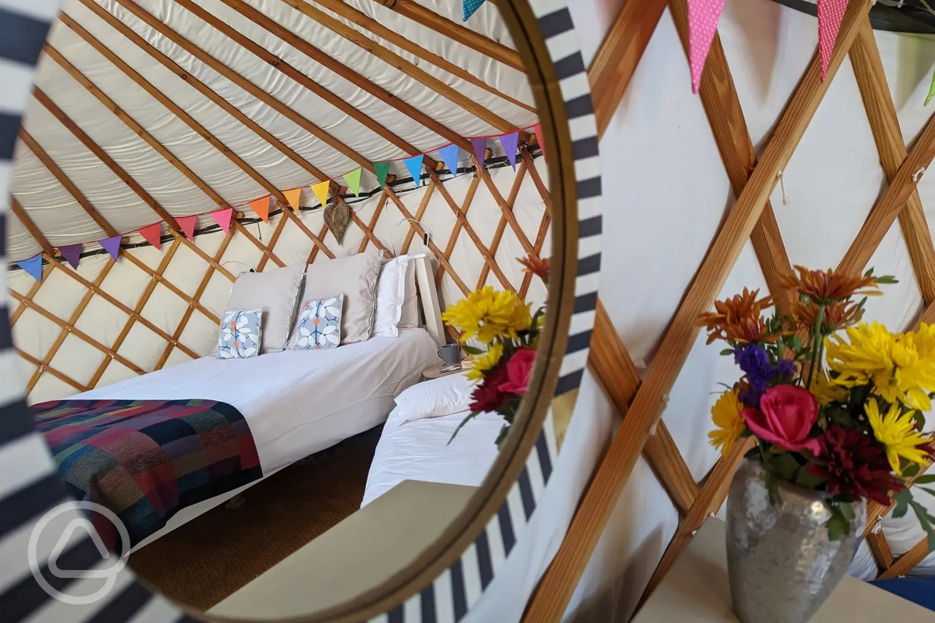 Yurt interior