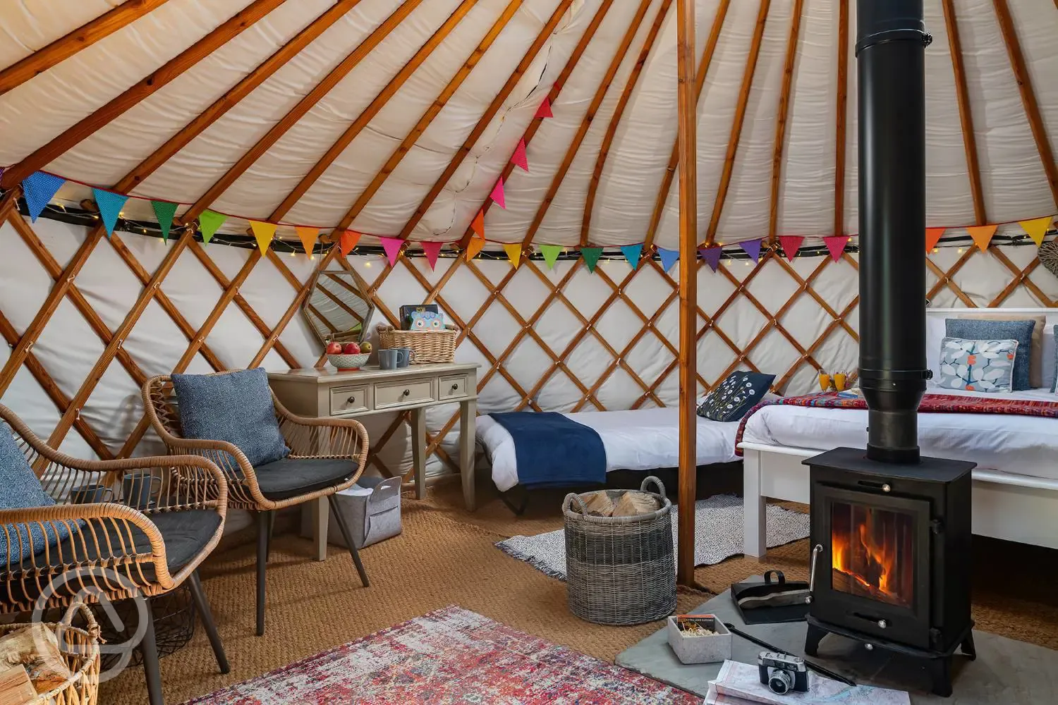 Yurt interior