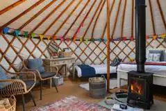 Yurt interior