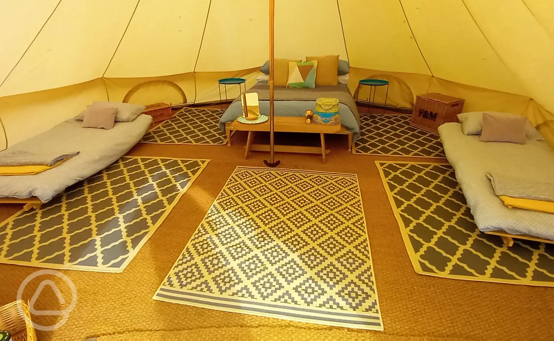 Millie the bell tent interior