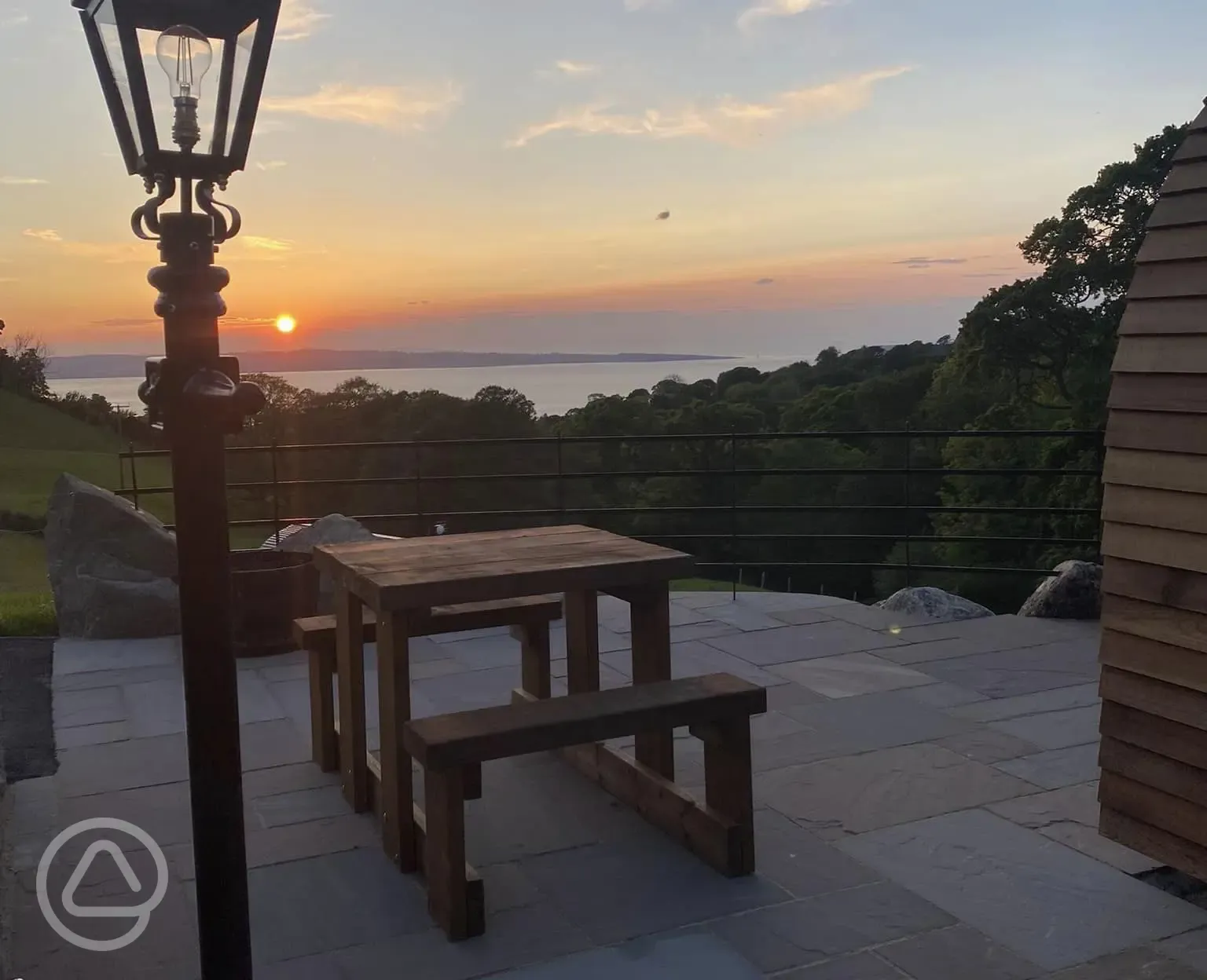 Sunset views from site