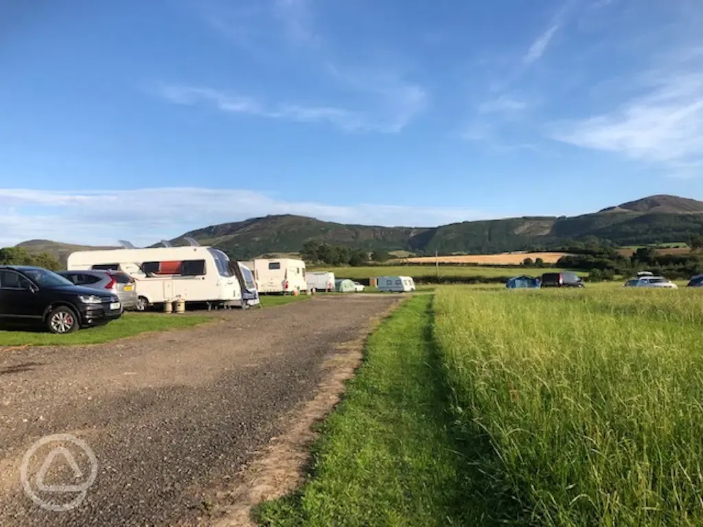 Hardstanding and grass pitches 