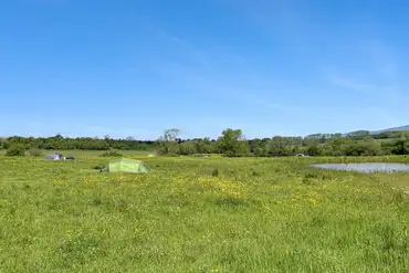 Non electric grass tent pitches