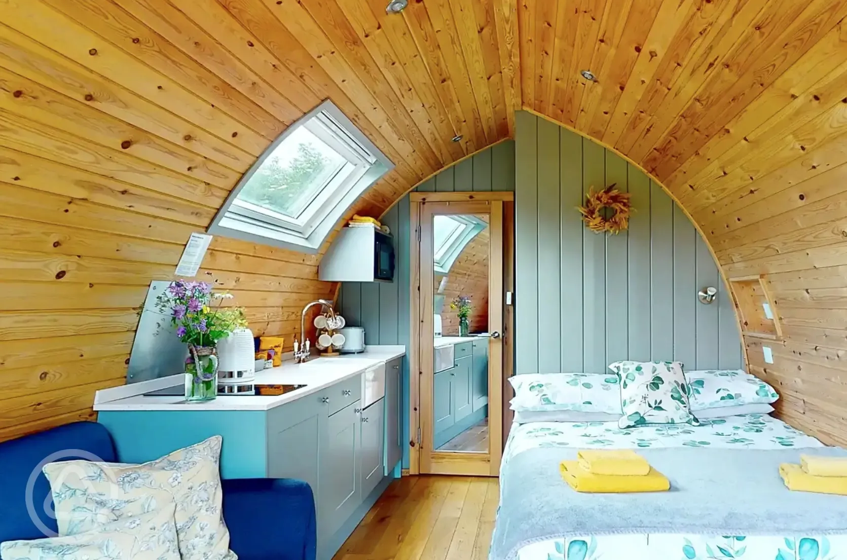 Bramble and Willow glamping pods - interior