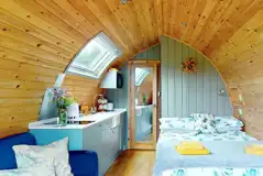 Bramble and Willow glamping pods - interior