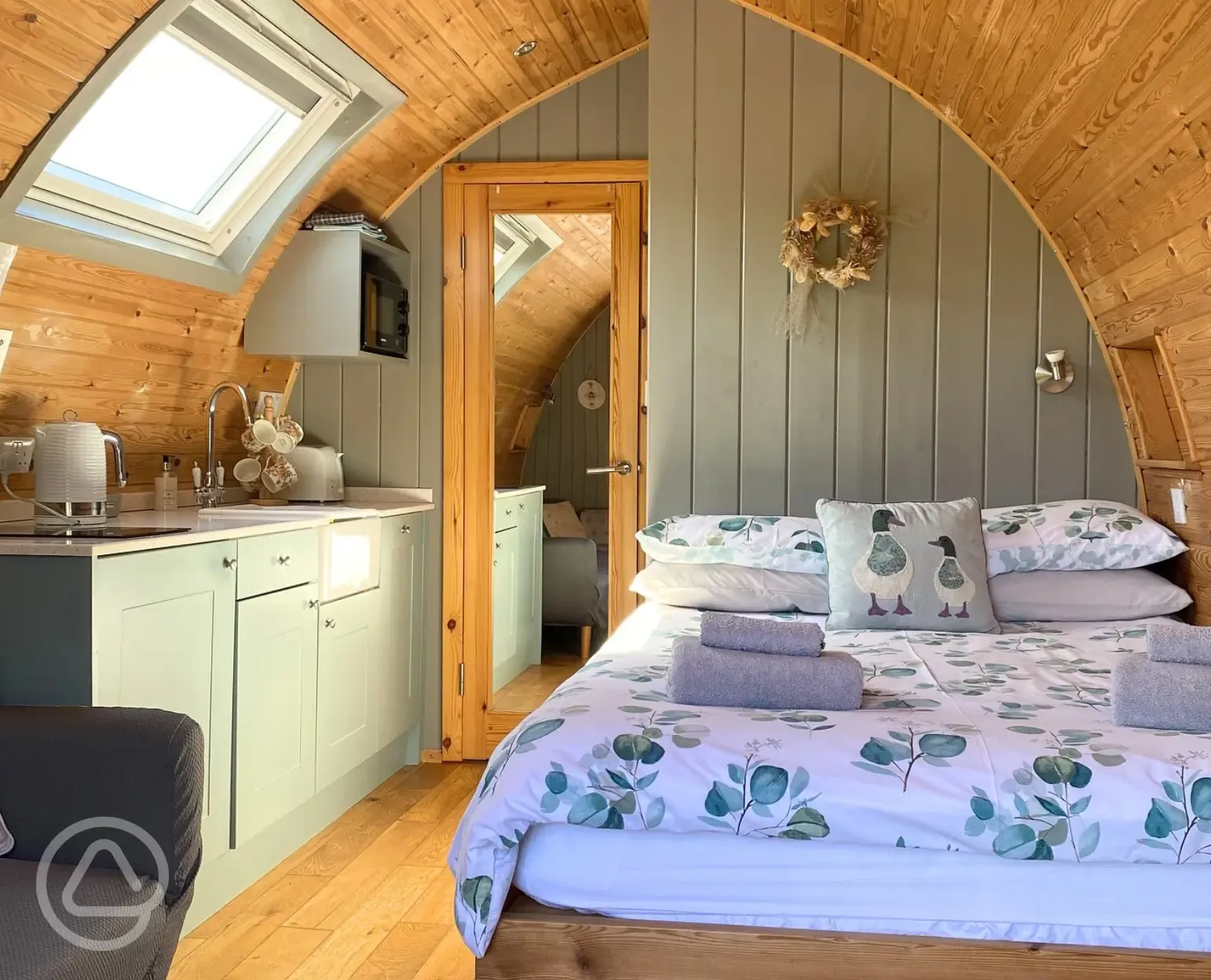 Bramble and Willow glamping pods - interior