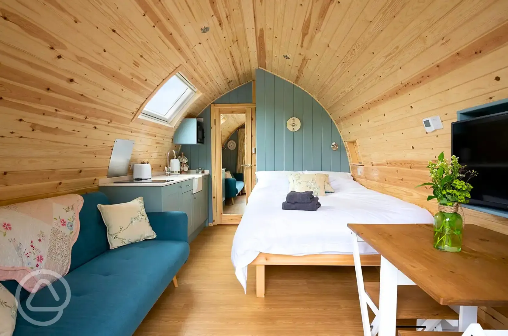 Bramble and Willow glamping pods - interior