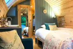 Bramble and Willow glamping pods - double bed