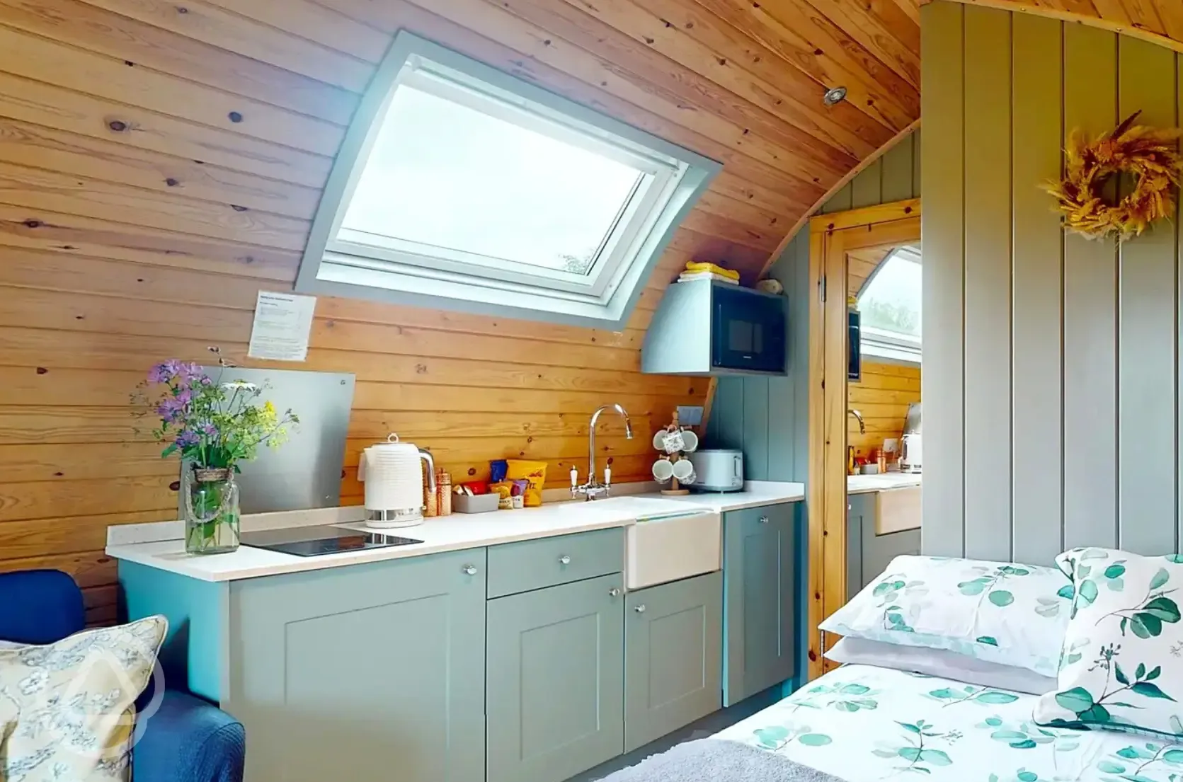 Bramble and Willow glamping pods - equipped kitchenette
