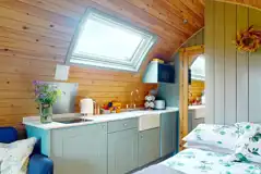 Bramble and Willow glamping pods - equipped kitchenette