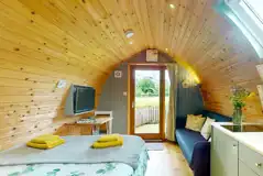 Bramble and Willow glamping pods - interior view