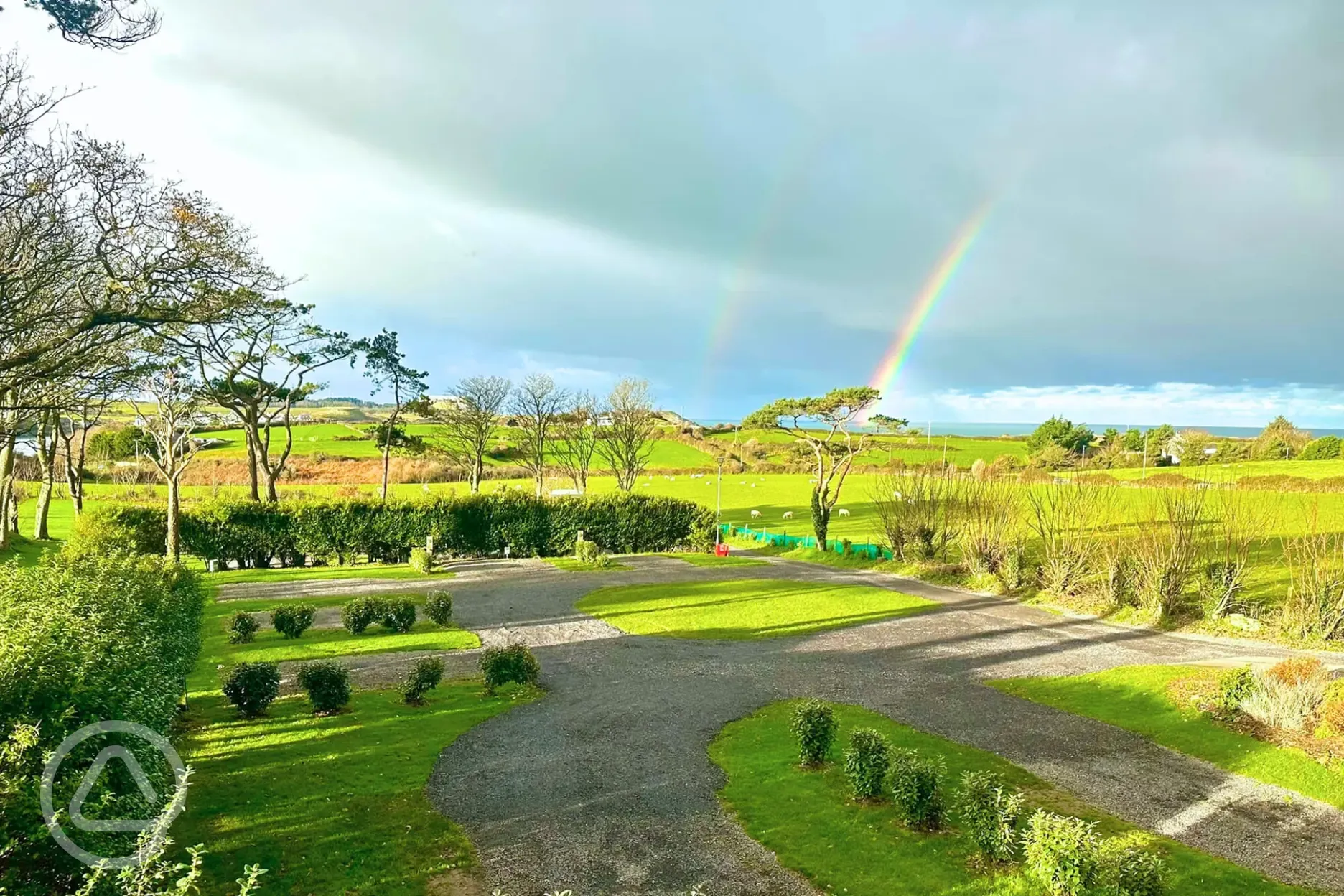 Fully serviced hardstanding pitches with 10 amp electric, water and grey waste