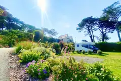 Fully serviced hardstanding pitches set amongst landscaped grounds