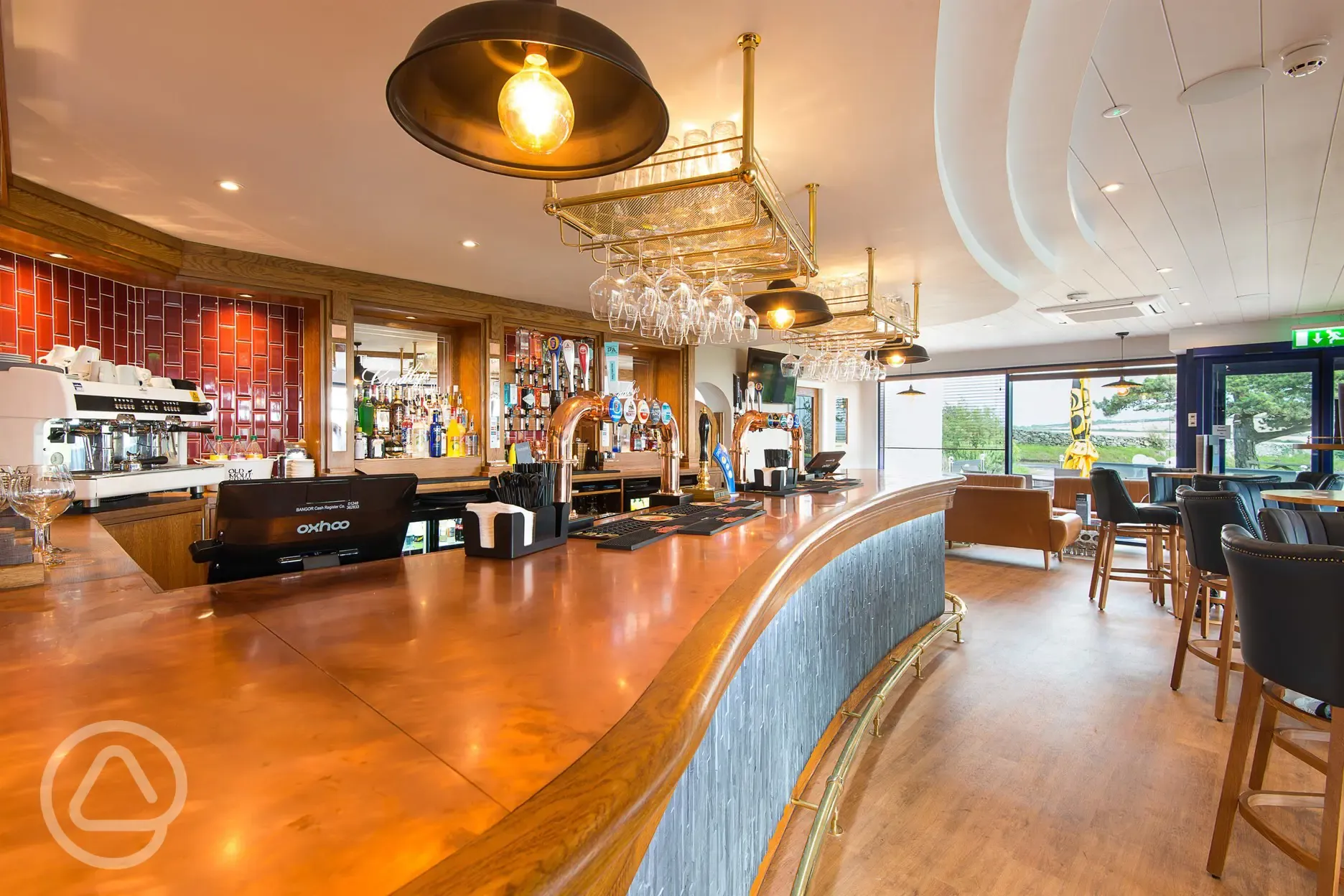 The Bay View Restaurant and Bar with beers on draught
