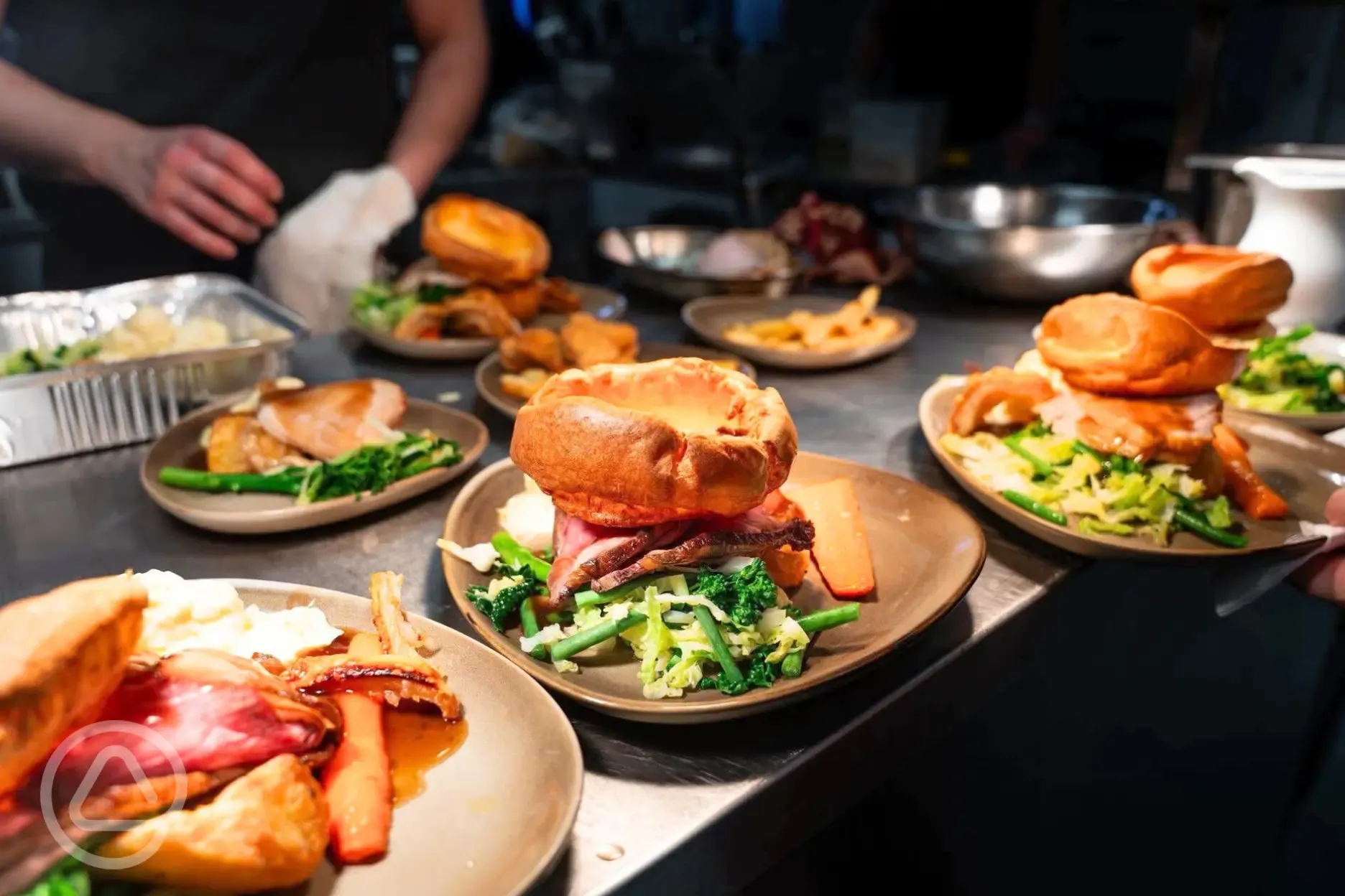 Sunday roast from the onsite pub